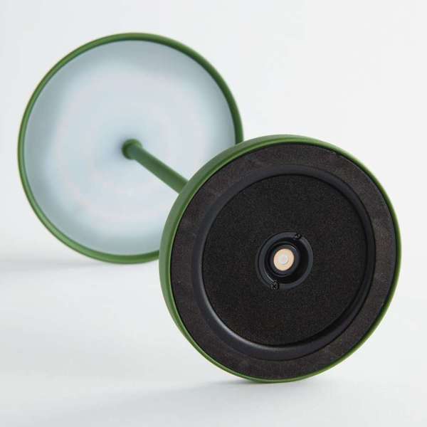 Oxley Short Cordless LED Lamp, Kelly Green