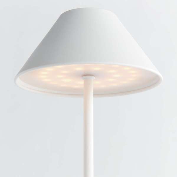 Oxley Short Cordless LED Lamp, White