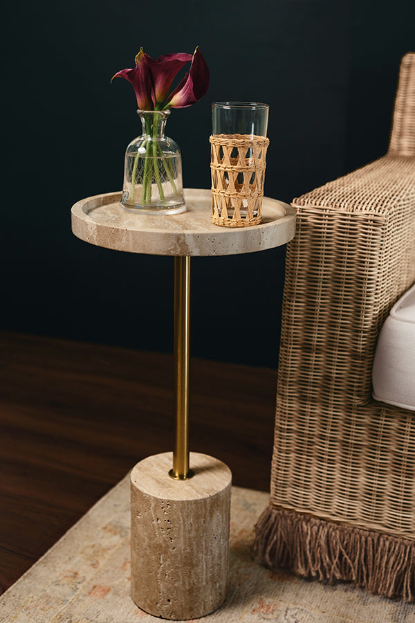 Worlds Away Natalia Accent Table