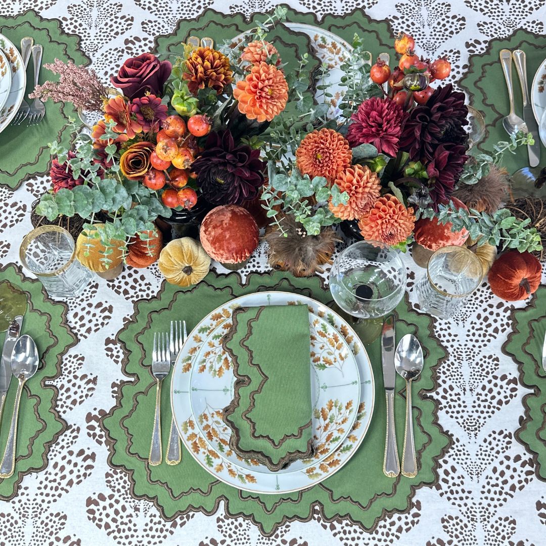 Whitley Napkin, Fern & Cocoa, Set of 4