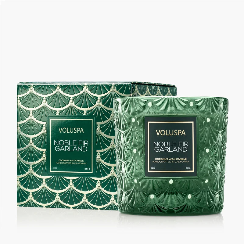 Voluspa Noble Fir Garland Luxury Candle