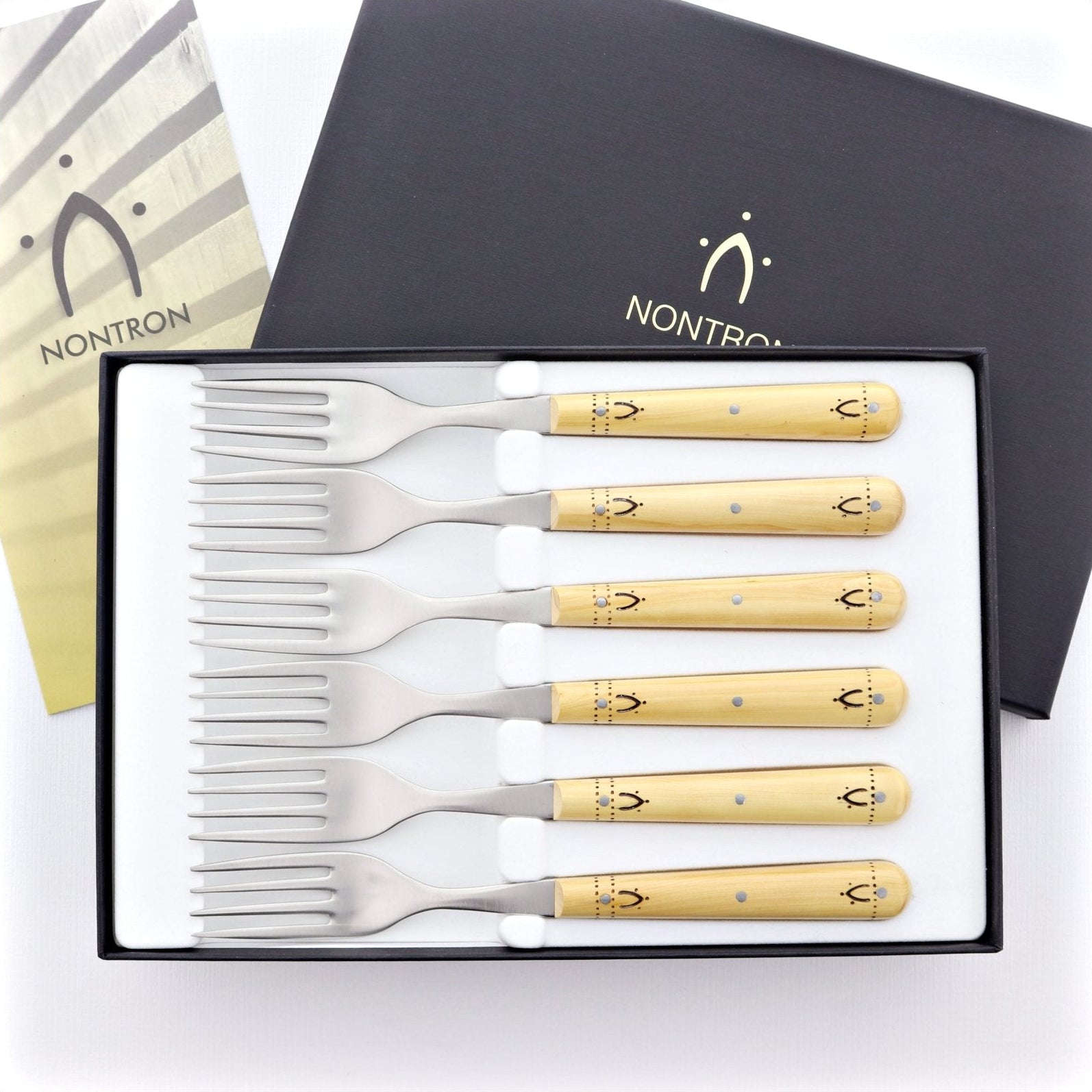 Nontron Steak Knives & Flatware Sets Burned Boxwood