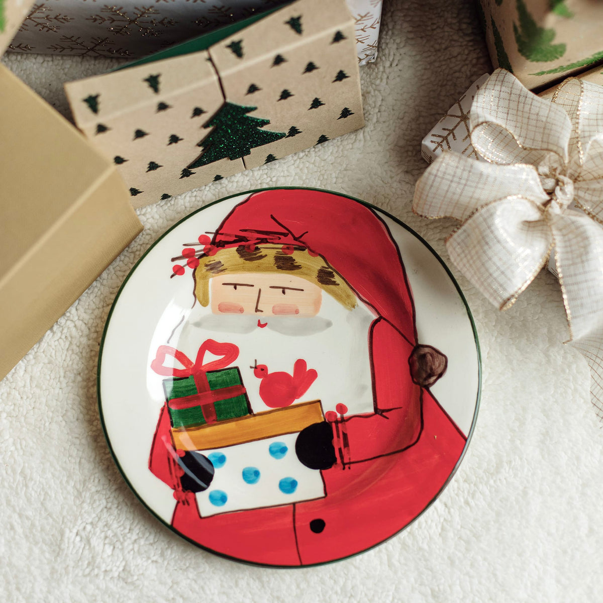 Vietri Old St. Nick 2026 Limited Edition Salad Plate