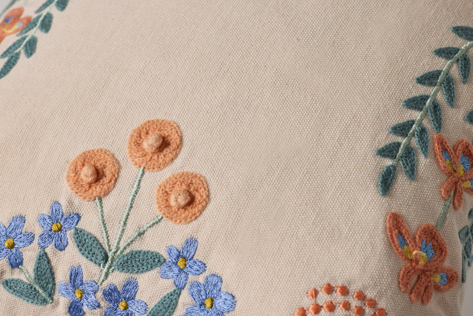 Rifle Paper Co. Willow Border Pillow, Ivory