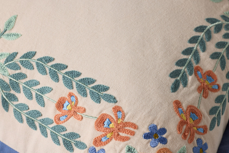 Rifle Paper Co. Willow Border Pillow, Ivory