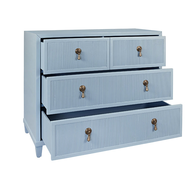 Worlds Away Pascal Chest, Light Blue