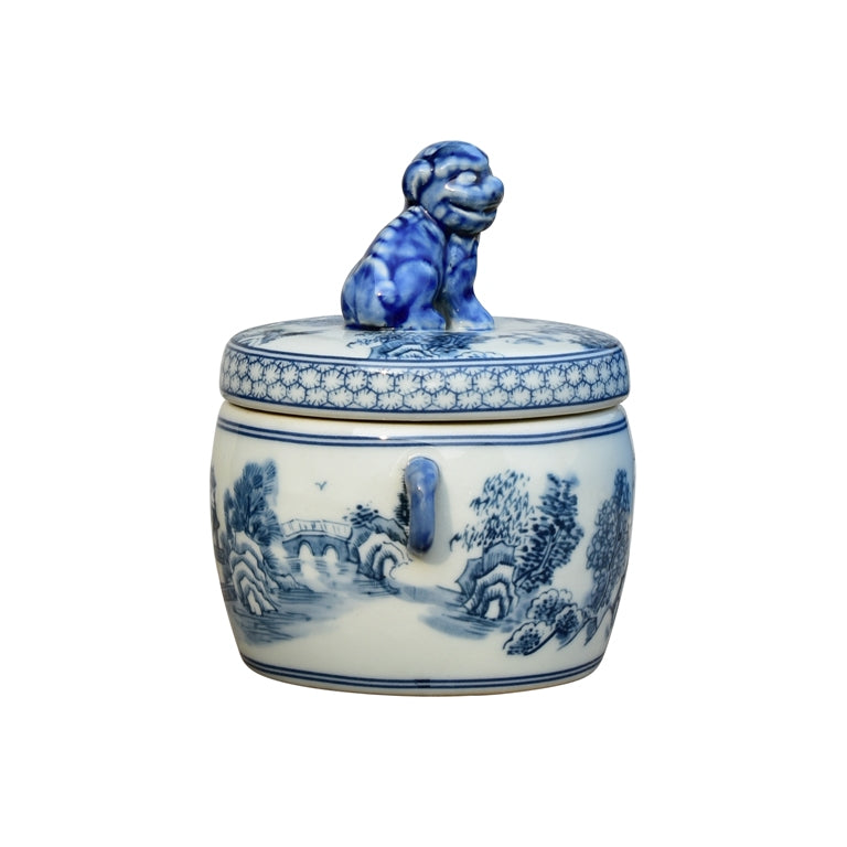 Guinevere Foo Dog Lidded Jar