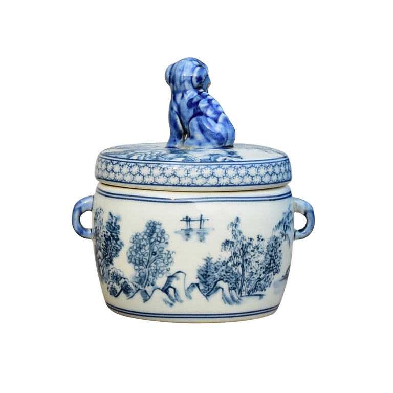 Guinevere Foo Dog Lidded Jar