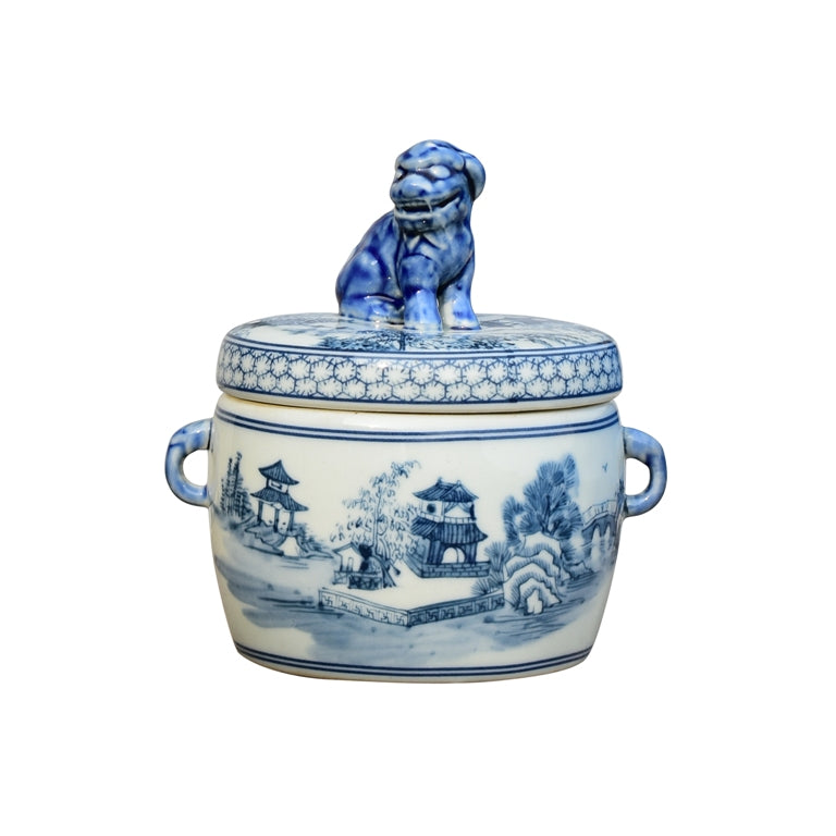 Guinevere Foo Dog Lidded Jar