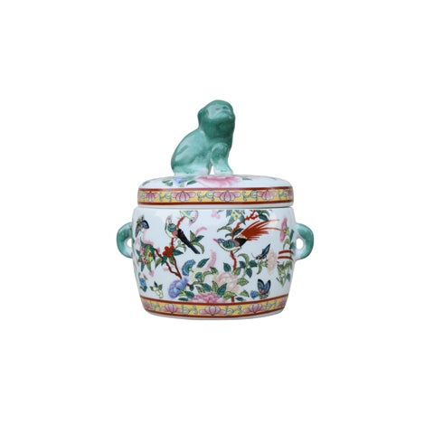Isobel Food Dog Lidded Jar, Turquoise