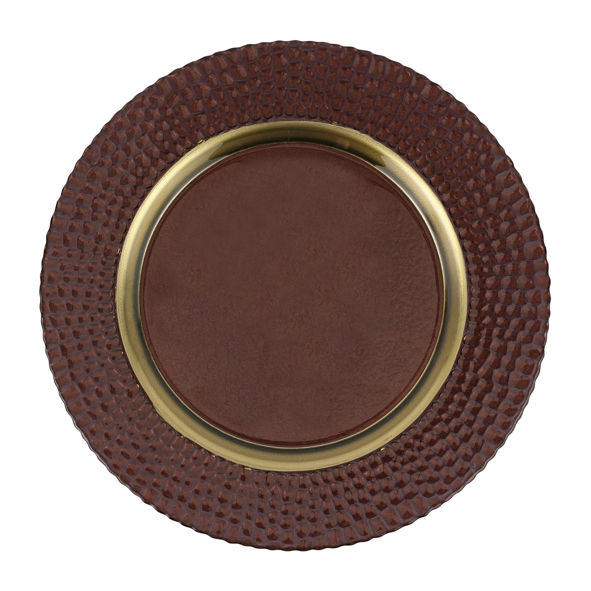 Vietri Pelli Glass Brown Charger