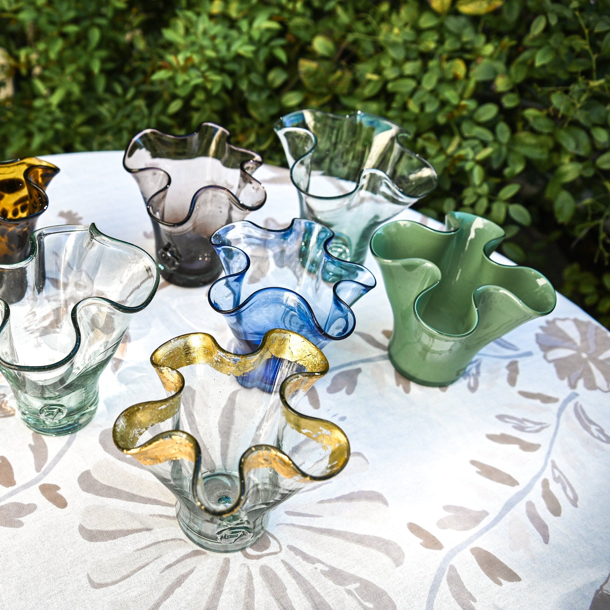 Petite Lettuce Leaf Vase, Agave