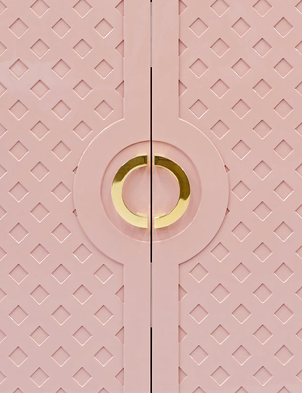 Worlds Away Poppy Cabinet, Pink
