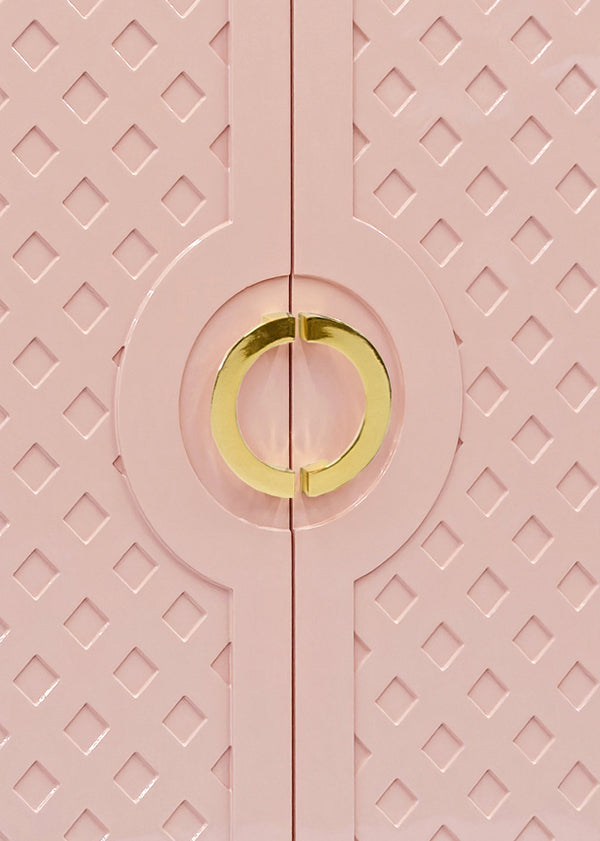 Worlds Away Poppy Cabinet, Pink