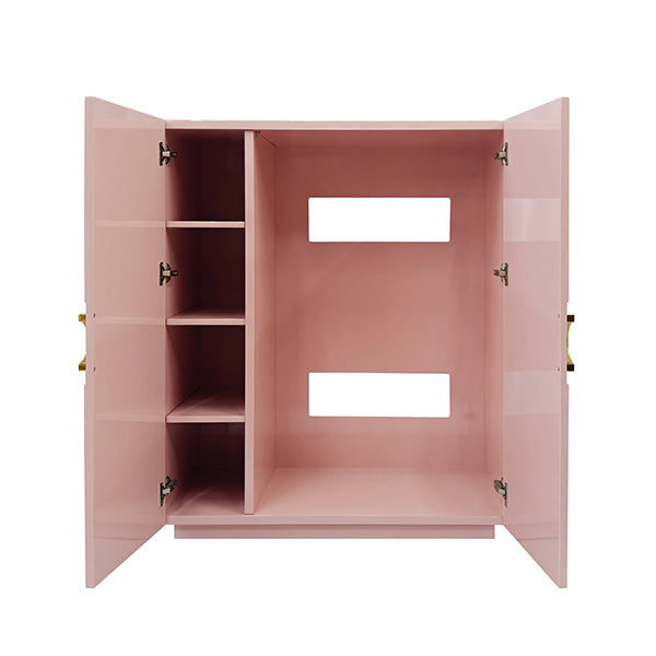 Worlds Away Poppy Cabinet, Pink