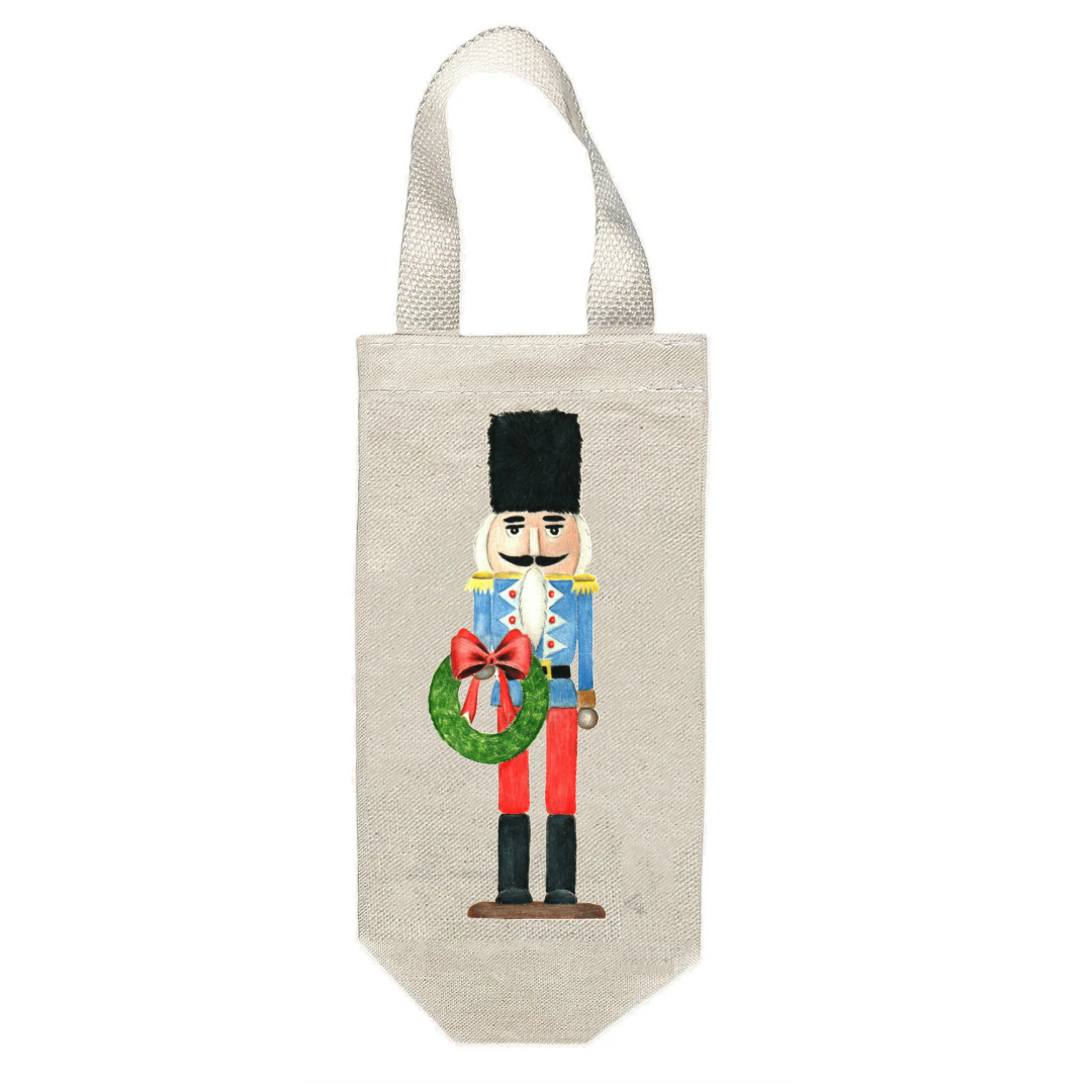 Paulette Pearson x Hunt & Bloom Nutcracker Wine Tote