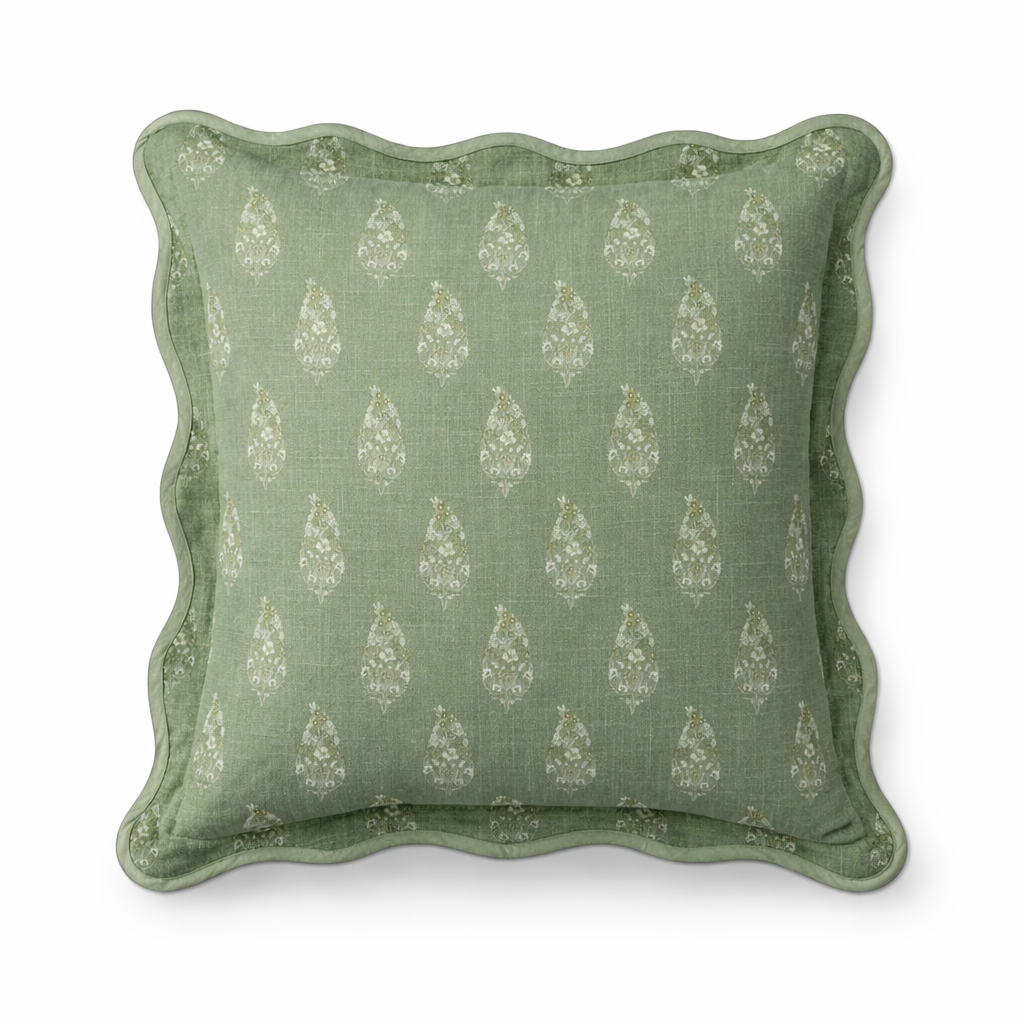 Rifle Paper Co. Paisley Pillow, Green
