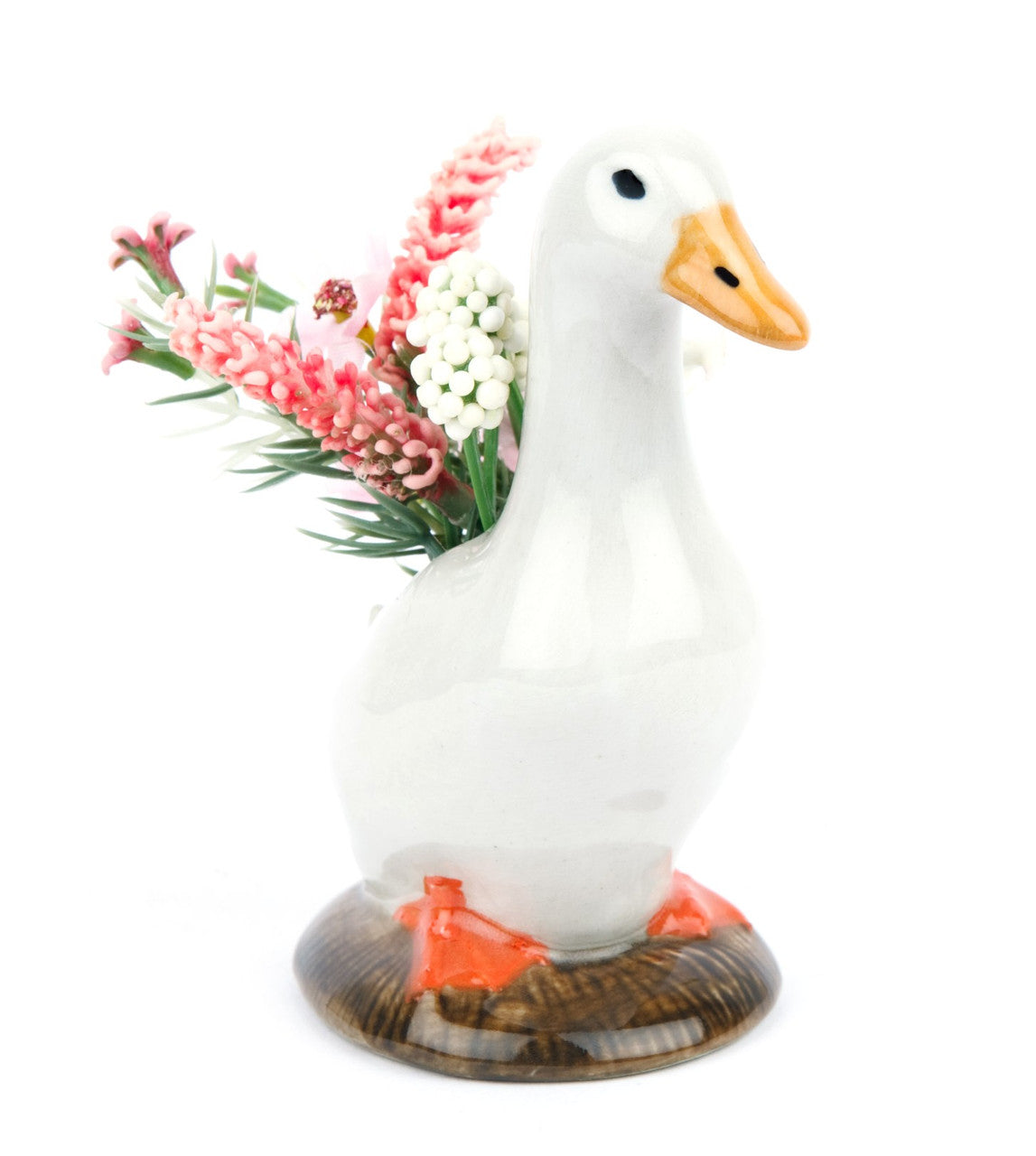 Quail Ceramic Pekin Duck Bud Vase