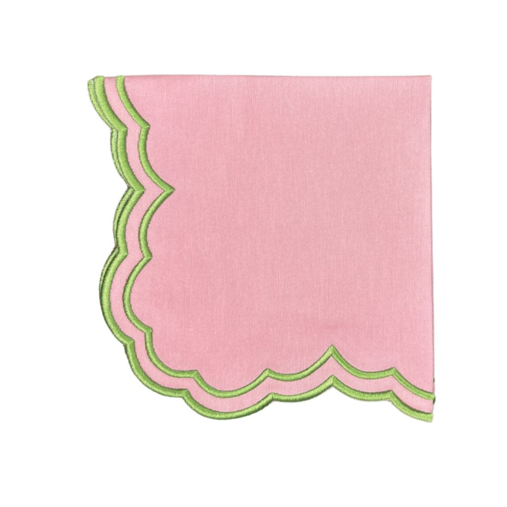 Bettina Pink & Green Napkins, Set of 4