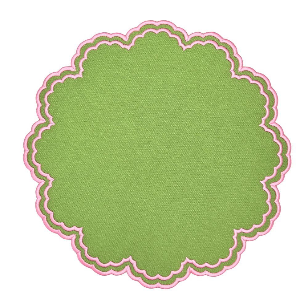 Bettina Green & Pink Placemats, Set of 4