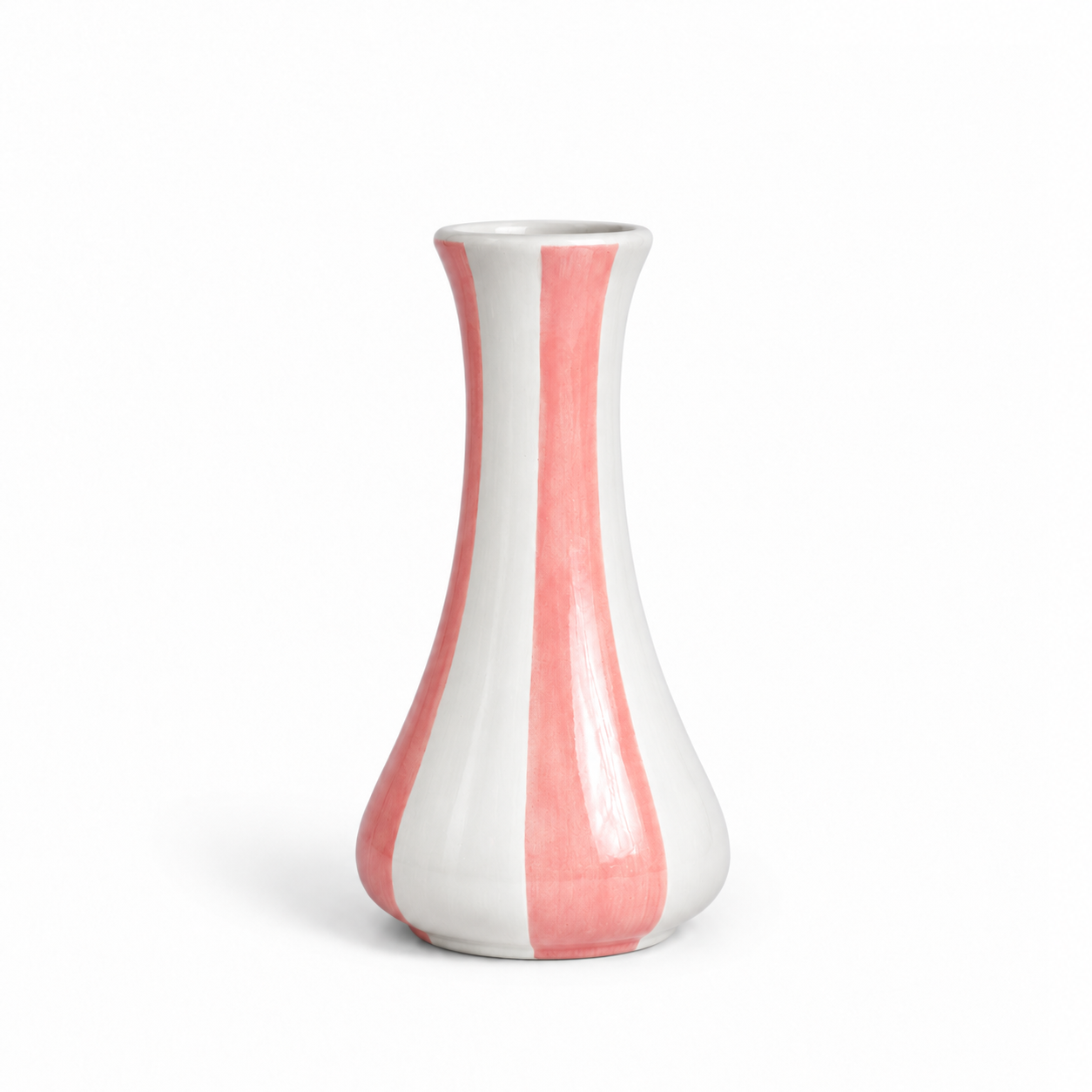 Raya Bud Vase, Pink & White
