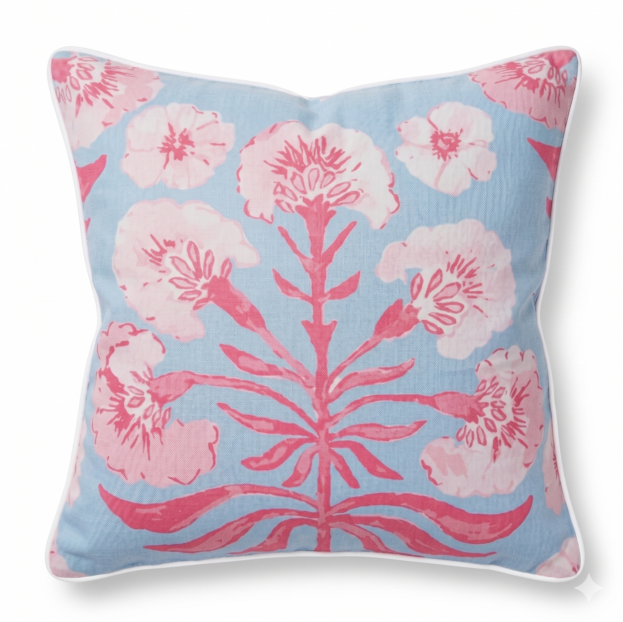 Poppy Love Pillow, Pink & Cloud