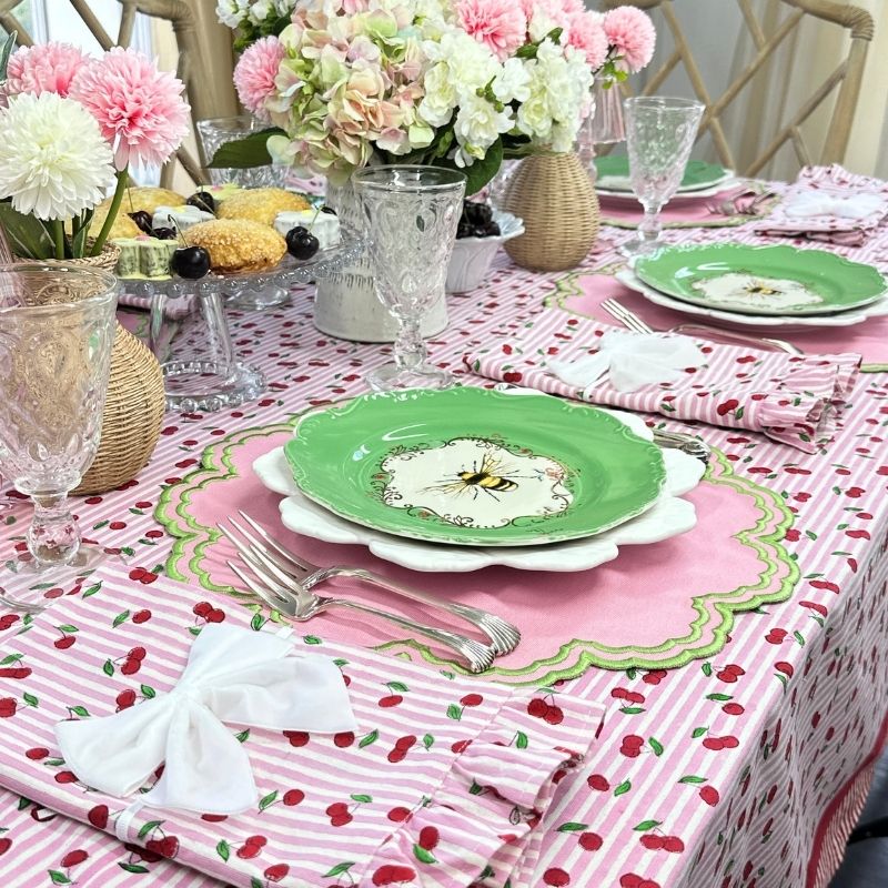 Cherries Tablecloth, Multi Sizes
