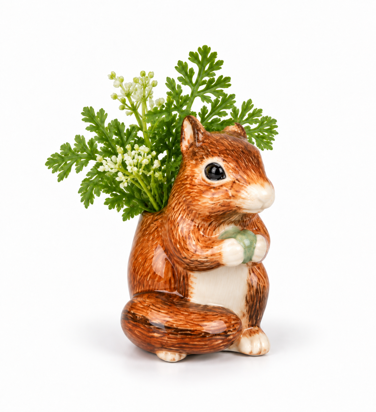Quail Ceramics Chipmunk Bud Vase