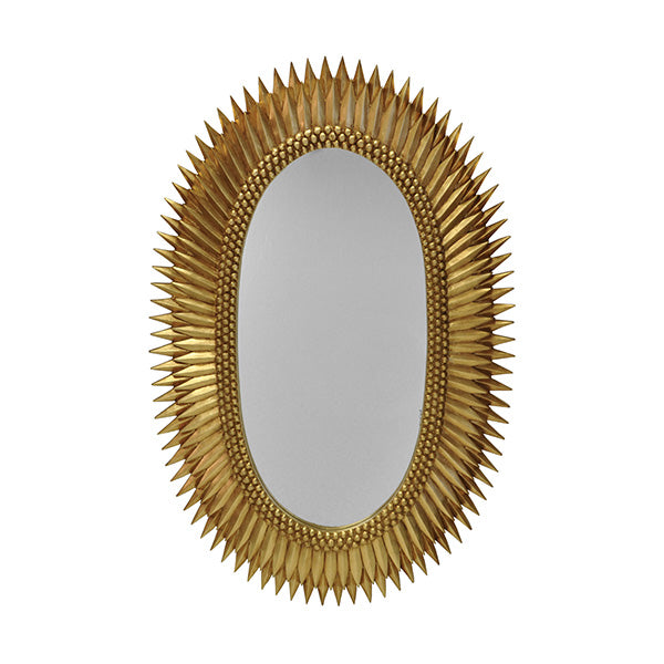 Worlds Away Rita Mirror, Gold Leaf