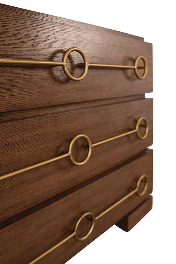 Worlds Away Roderick Chest, Brown Oak