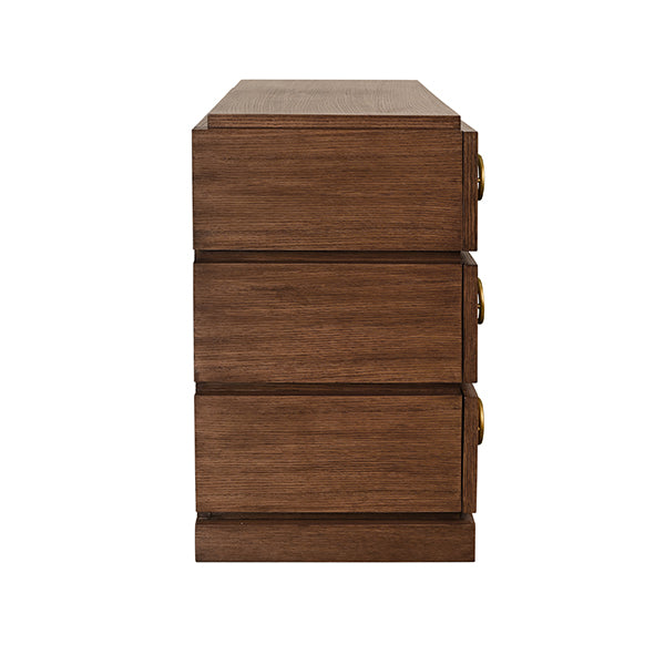 Worlds Away Roderick Chest, Brown Oak