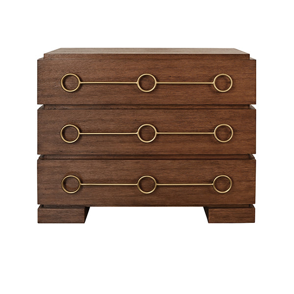 Worlds Away Roderick Chest, Brown Oak
