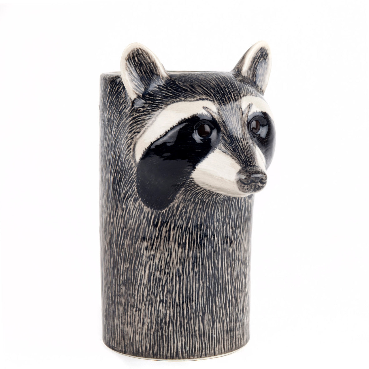 Quail Ceramics Raccoon Utensil Pot