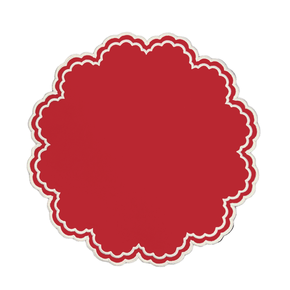 Bettina Placemats, Red, Set of 4