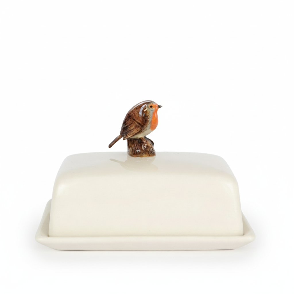 Quail Ceramics Robin Butter Dish