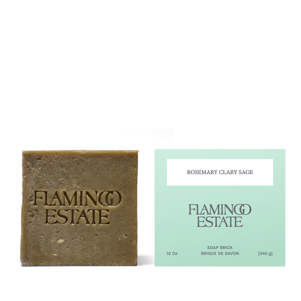 Flamingo Estate Rosemary Green Leaf Parsley Soap Brick