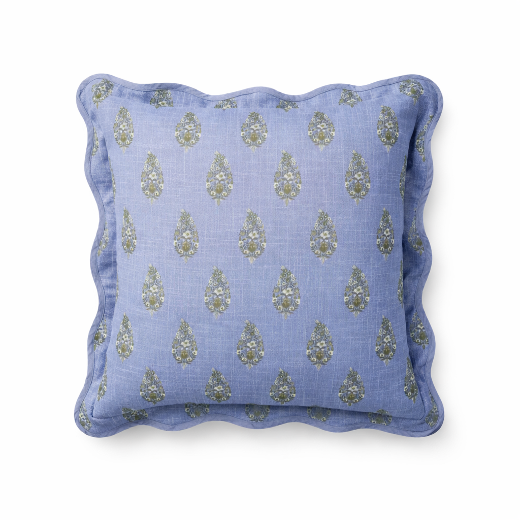 Rifle Paper Co. Paisley Pillow, Blue