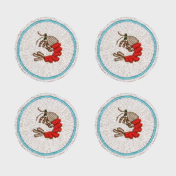 Shrimp Coasters, Set of 4