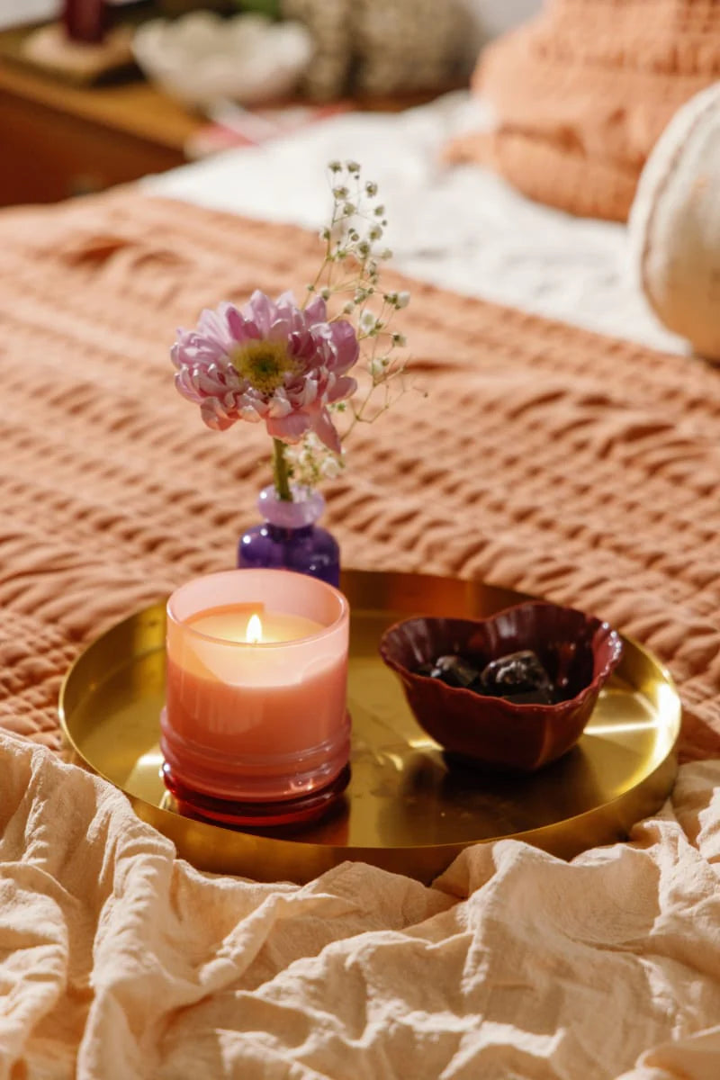 Paddywax Saffron Rose Stack Candle