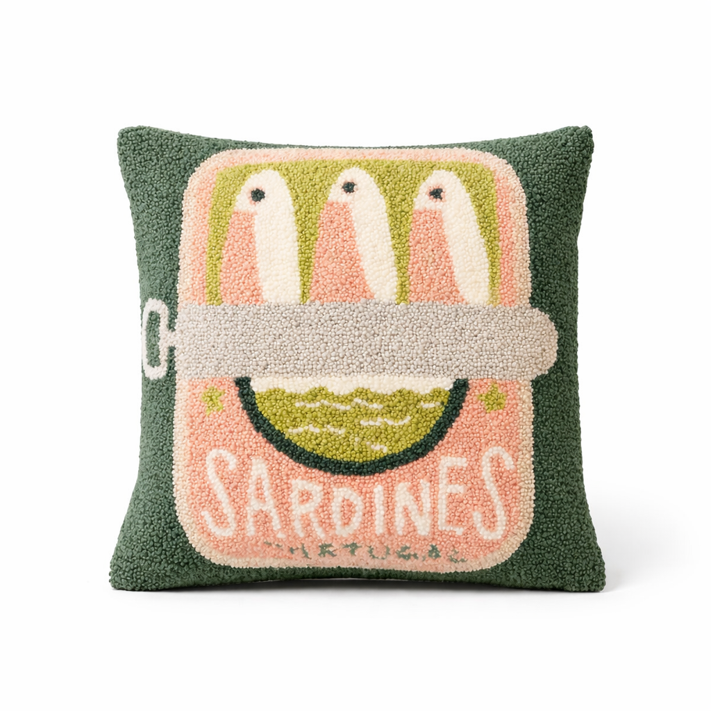 Sardines Throw Pillow