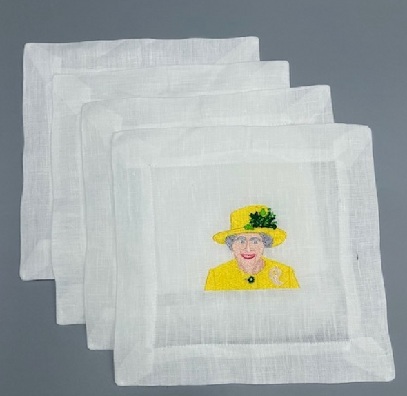 Queen's Royal Splendor Embroidered Cocktail Napkins