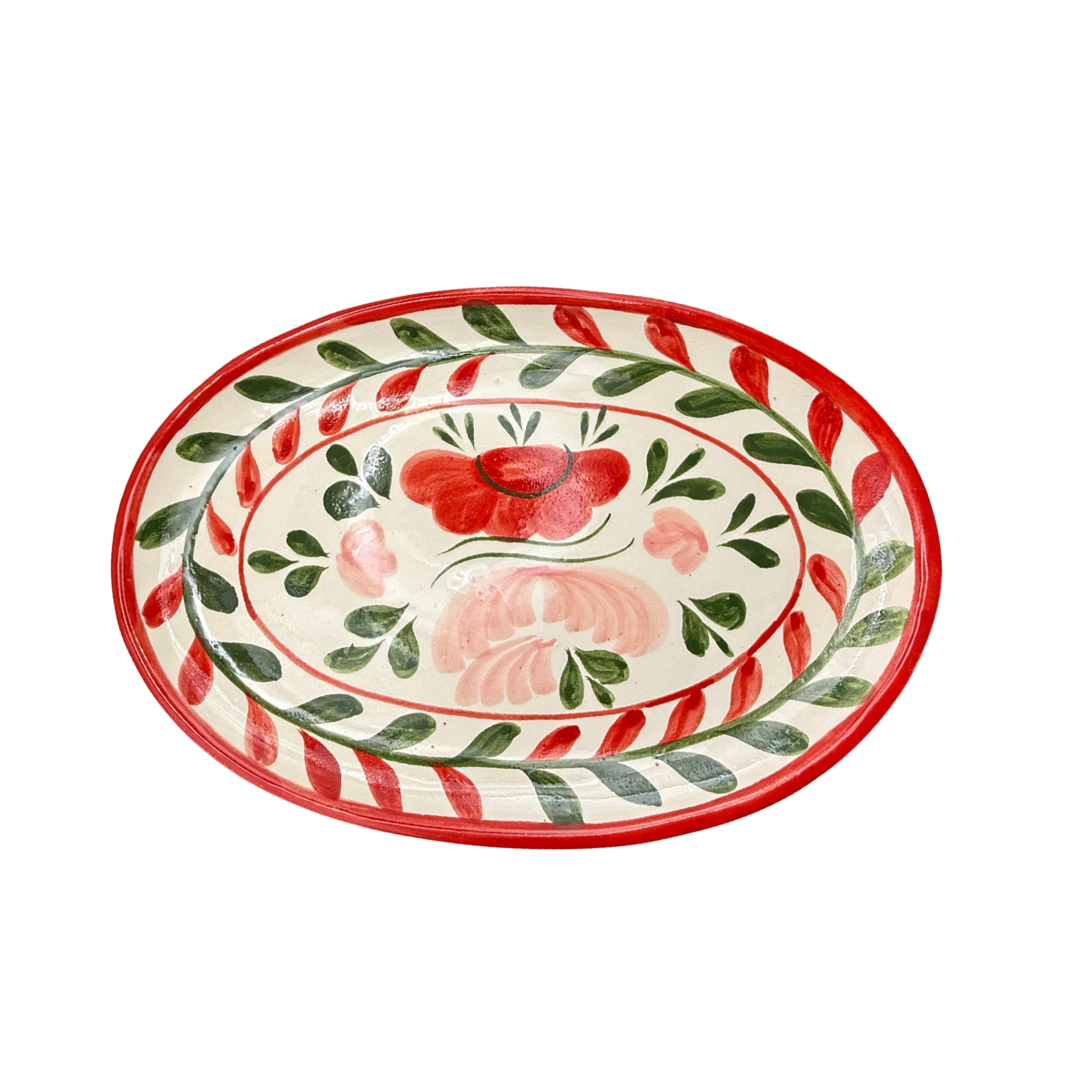 Amapola Navidad Oval Platter, Small