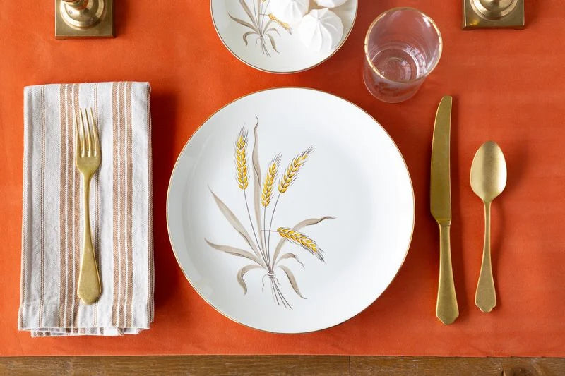 Hester & Cook Orange Flocked Runner