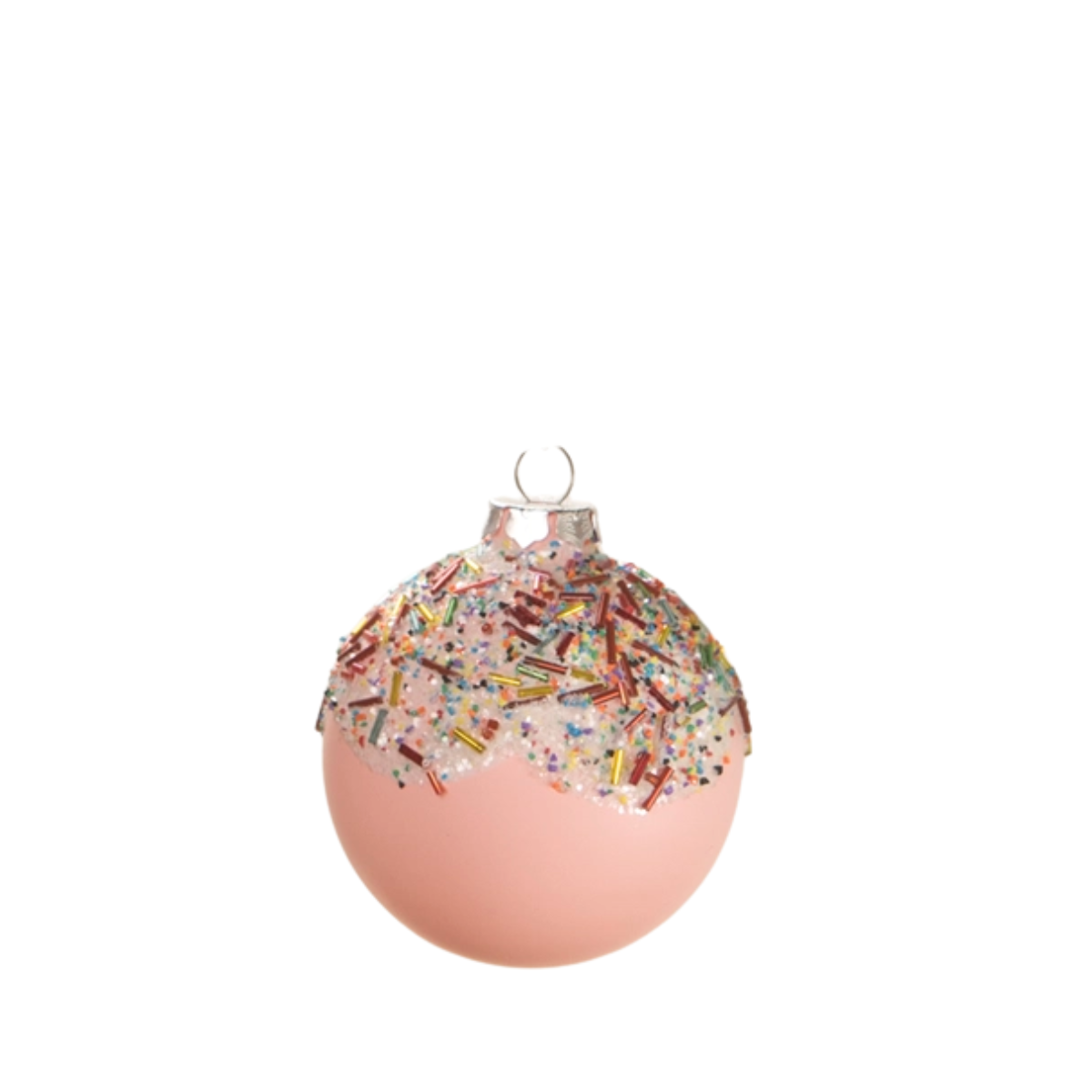 Cupcakes Glass Ornament, Pink