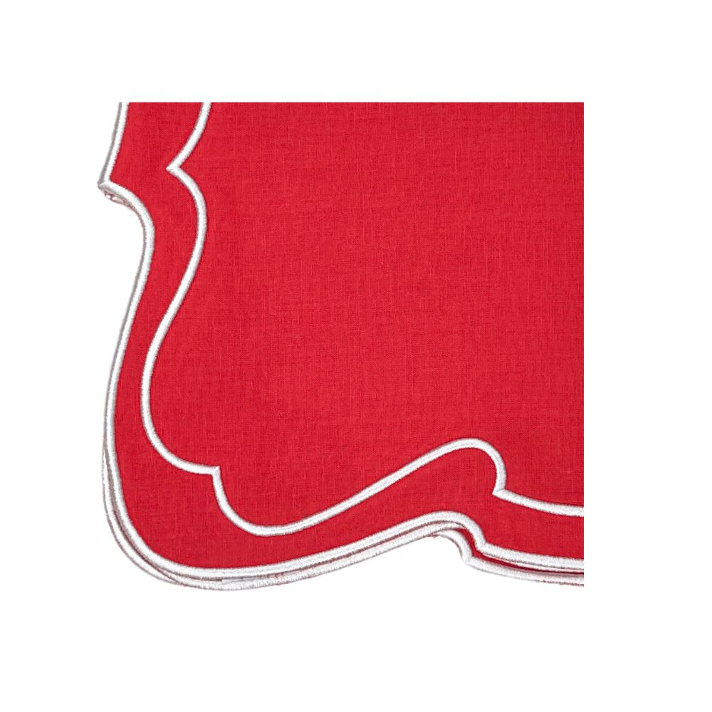 Belle Napkin, Red, Set of 4