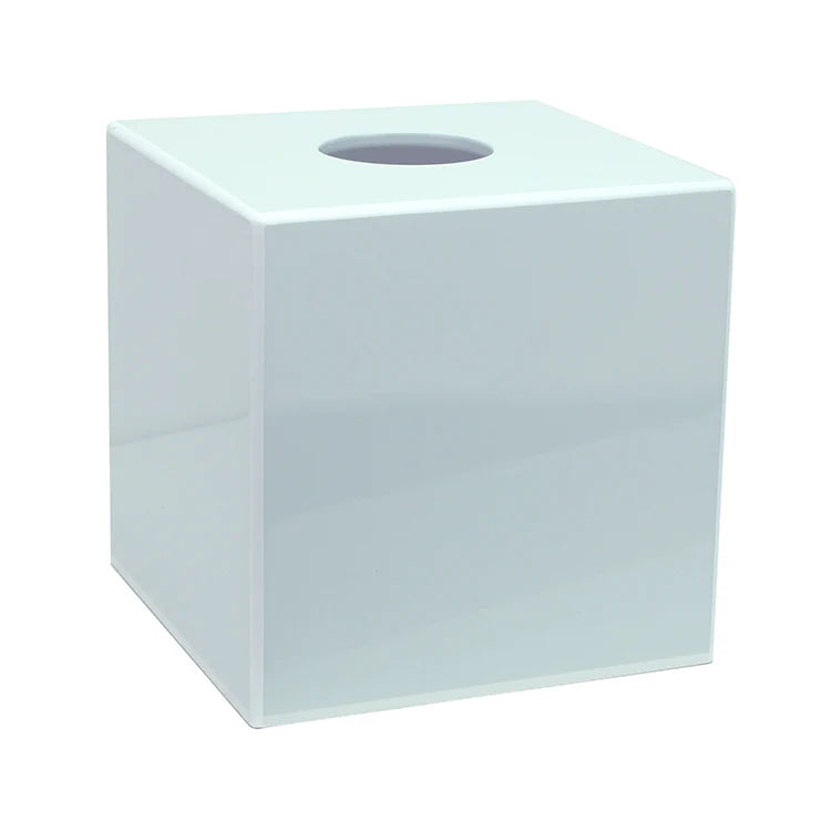 Addison Ross Square Tissue Box, Powder Blue