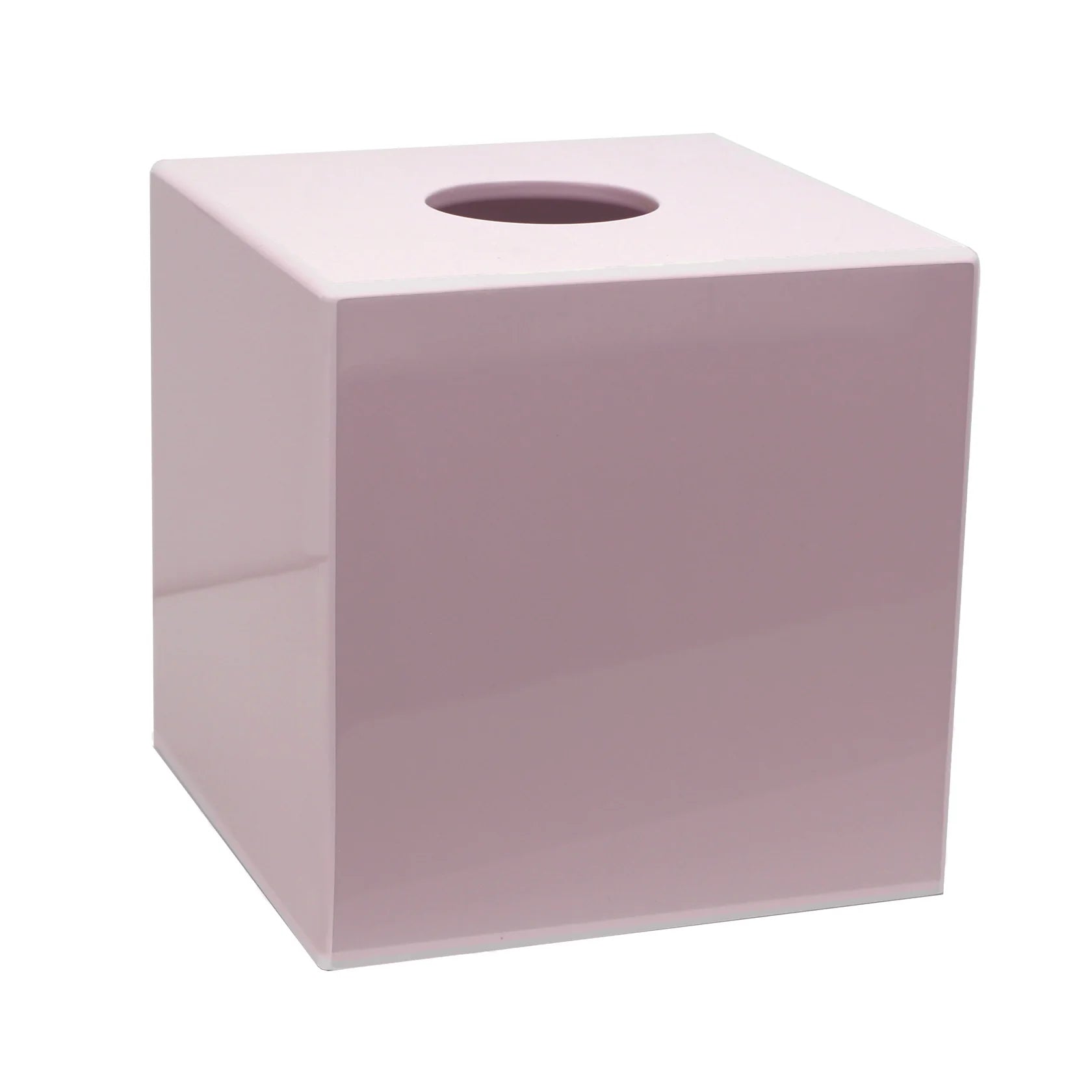 Addison Ross Square Tissue Box, Light Pink