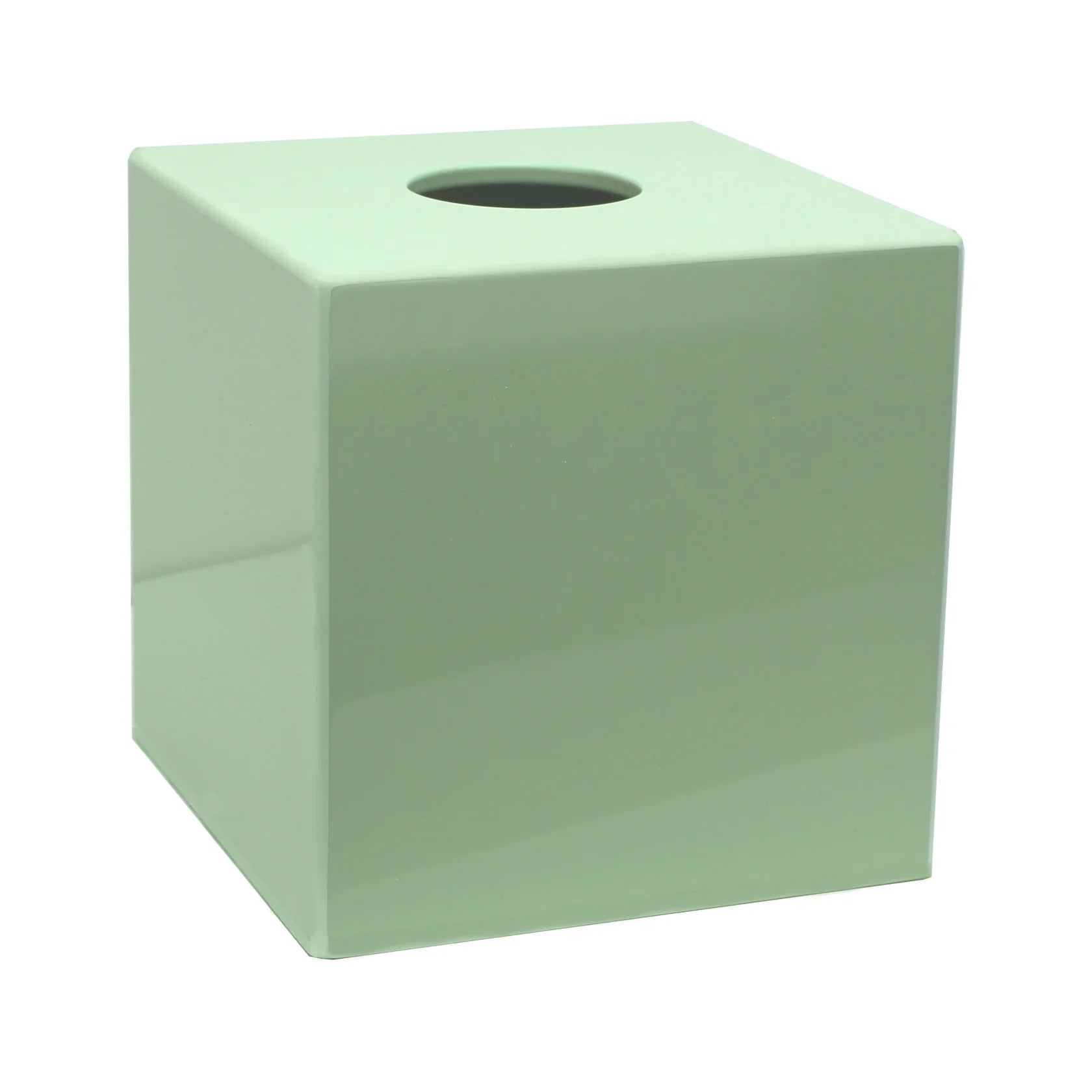 Addison Ross Square Tissue Box, Sage Green