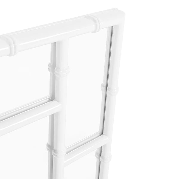 Worlds Away Tessa Mirror, White