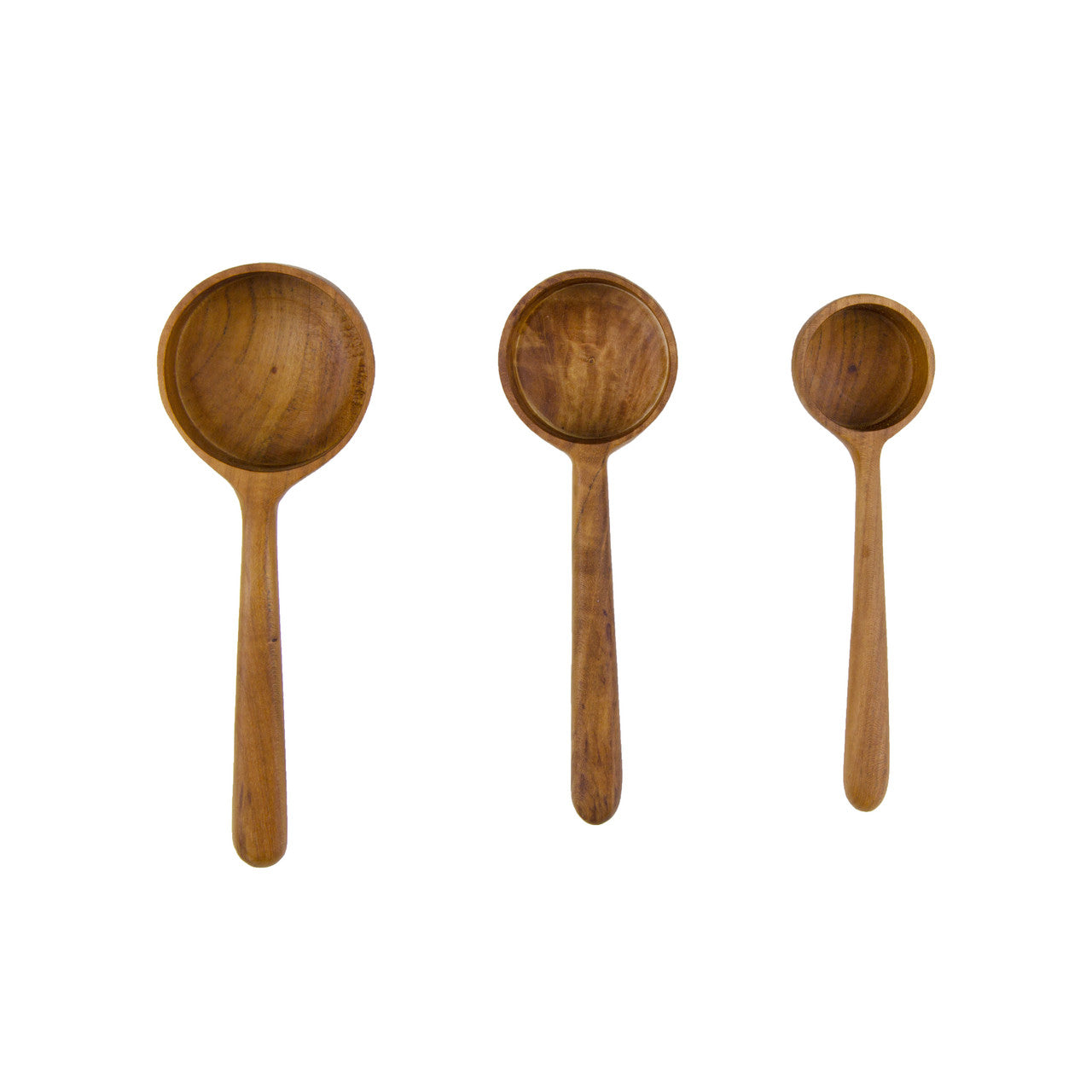 Lisa Teak Root Measuring Ladles, Set of 3